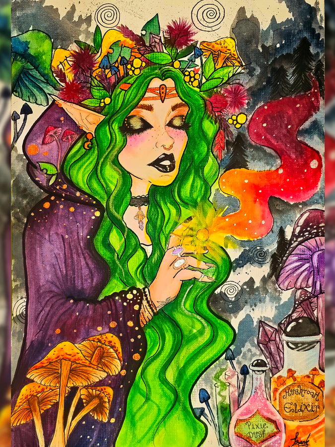 Original whimsical art by zank art realm