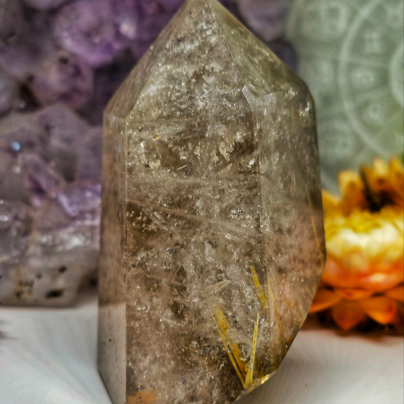 Rutile Smokey quartz