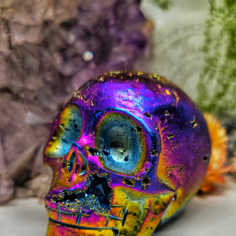 Aura coated skull