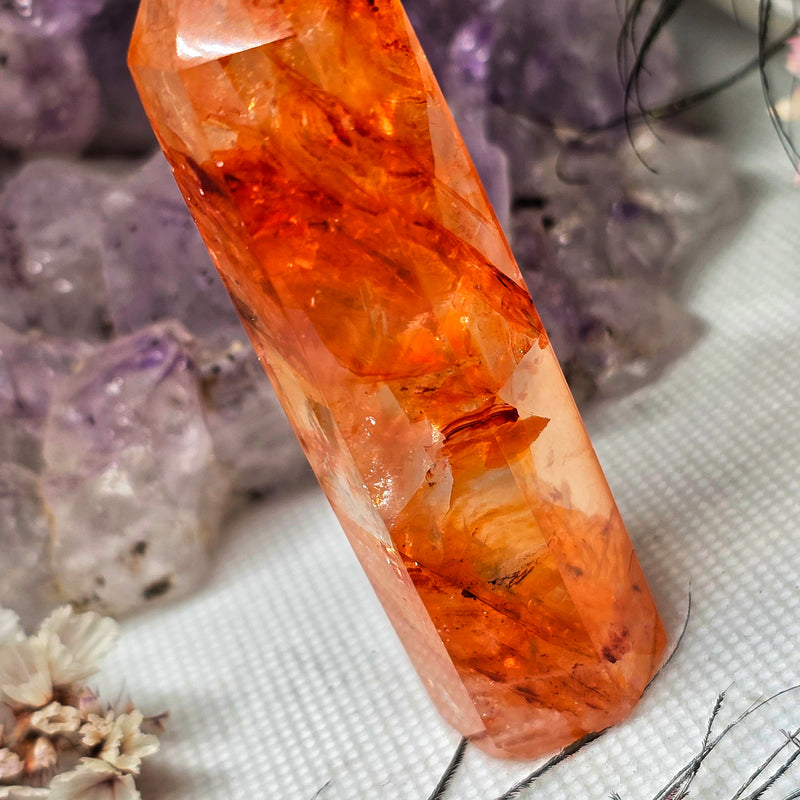 Fire quartz point