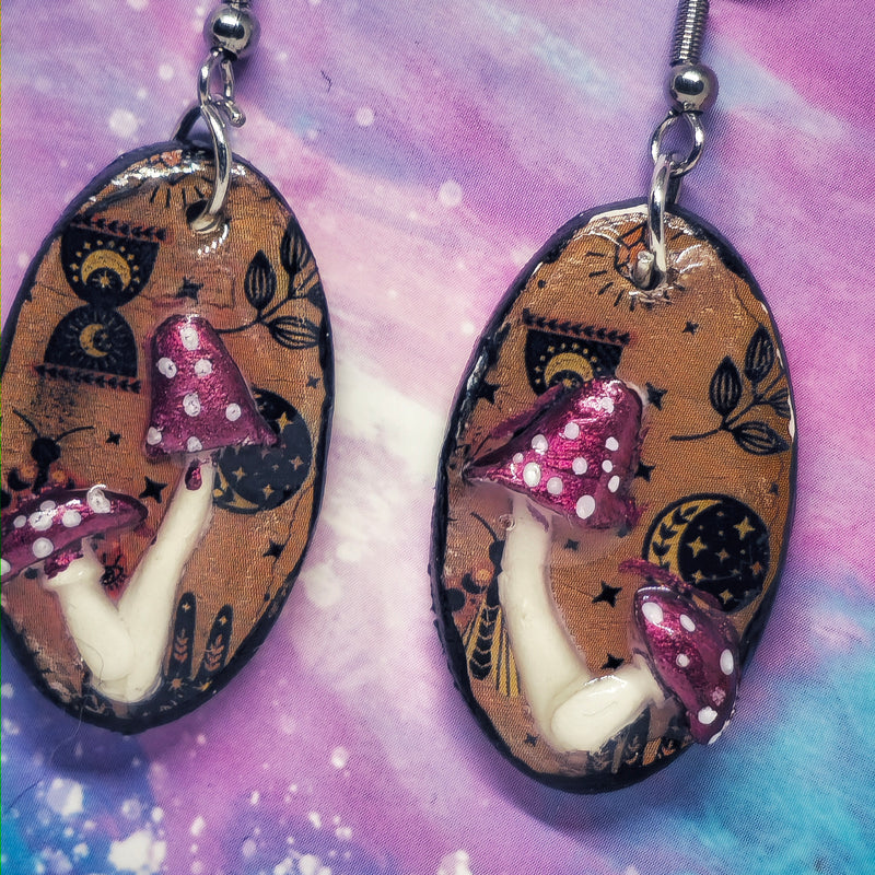 Mushroom earings
