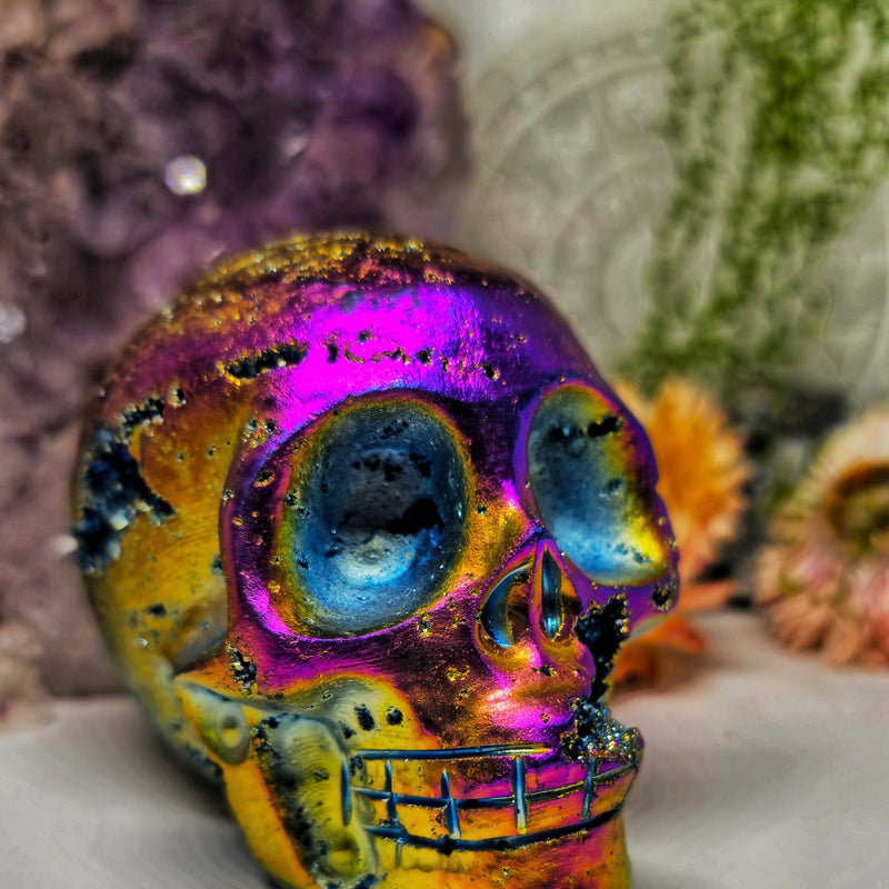 Aura coated skull