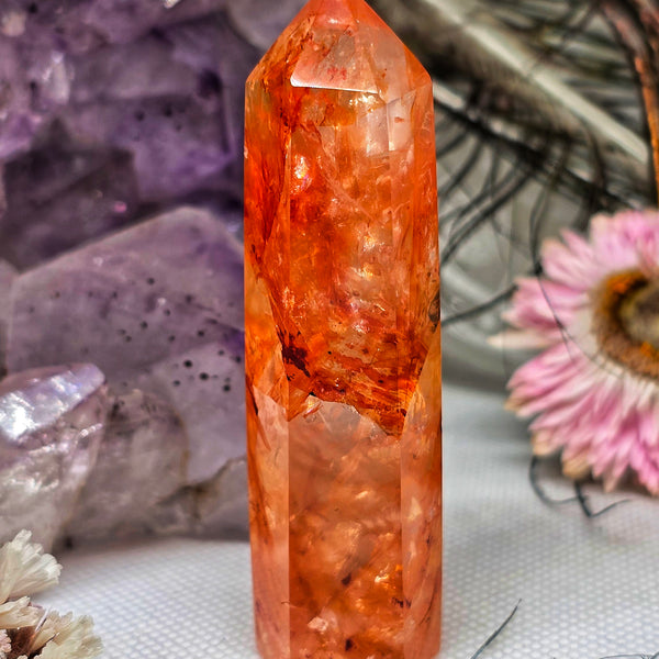 Fire quartz point