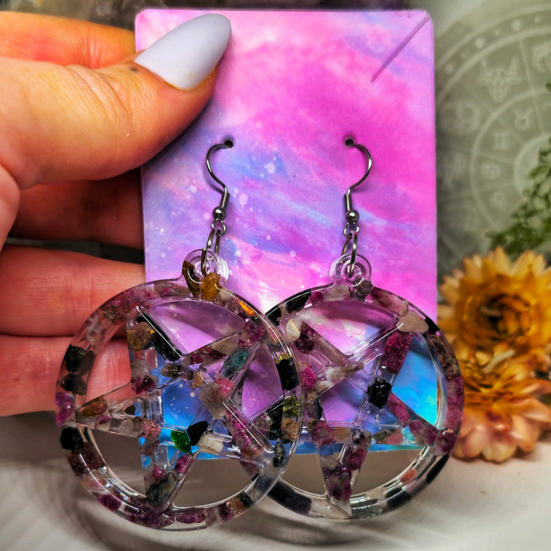 Pentagram XL earings