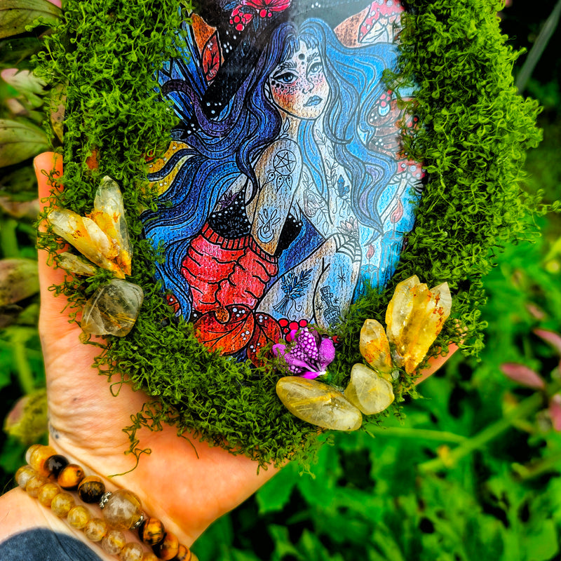 Fairy crystal frame with print