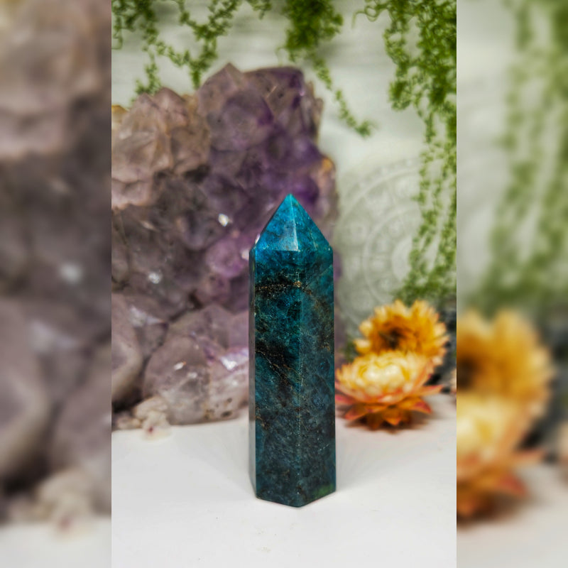 Blue apatite point