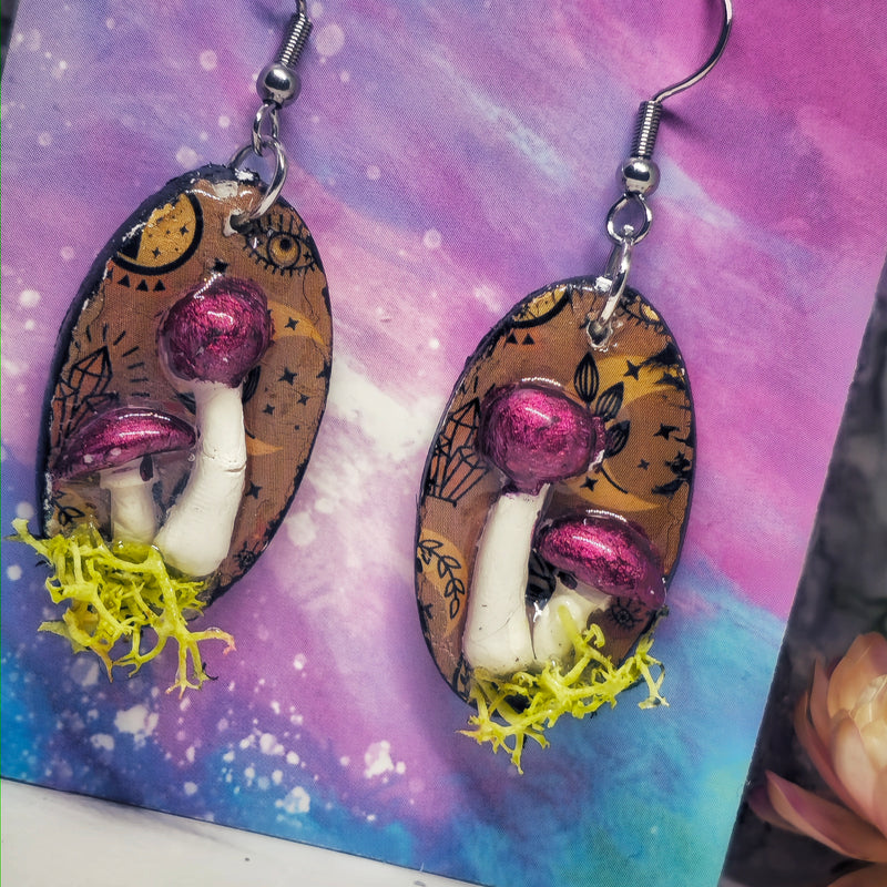 Mushroom earings