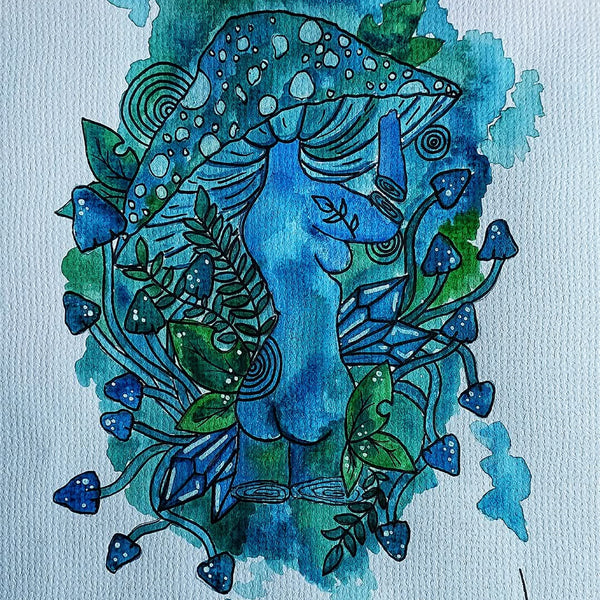 Earth goddess art print