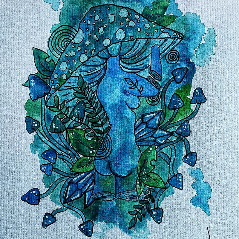 Earth goddess art print