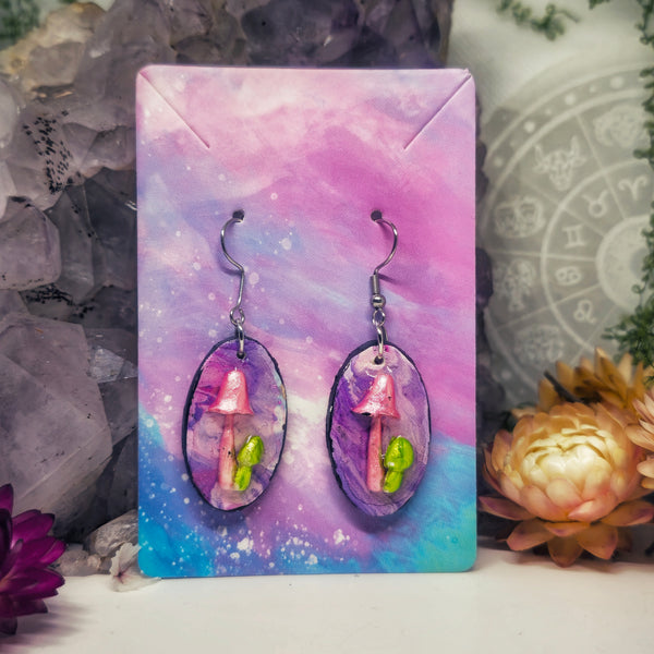Pixie mushroom earings